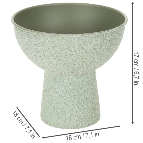 Modern rund kruka på hög bas, 18 cm | Floristik24.se