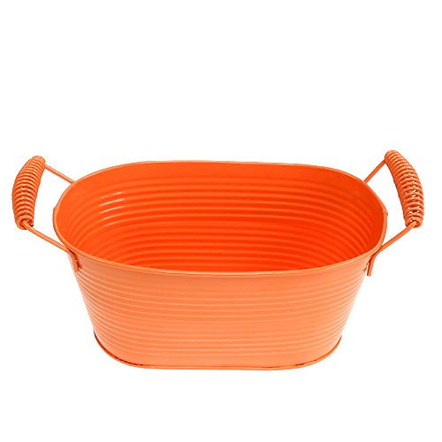 Floristik24 Skål oval orange 20cm x 12cm H9cm