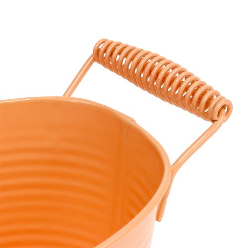 Floristik24 Skål oval pastell orange 20cm x 12cm H9cm