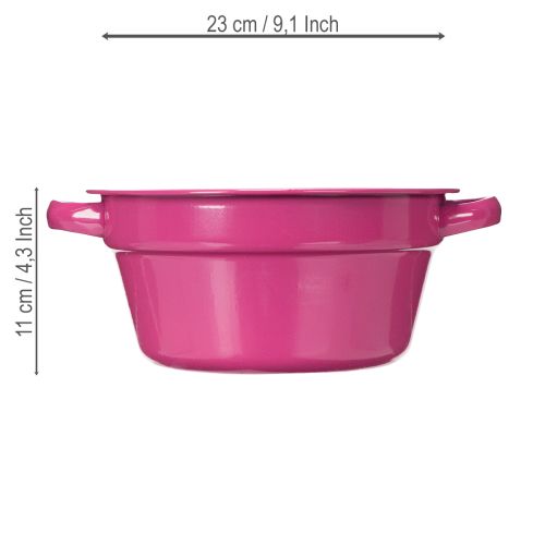 Artikel Metallkruka, sommardekoration för vardagsrum, 23 cm, 3 delar