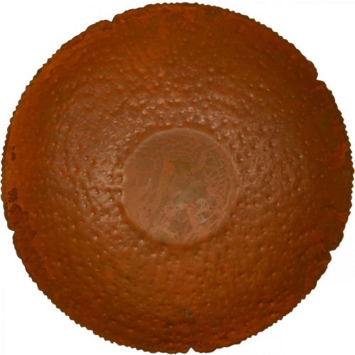 Artikel Dekorativ skål metall dekorativ skål patina utseende Ø30cm H8,5cm