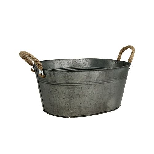 Floristik24 Skål antik oval 28 x 17cm H12cm 2st