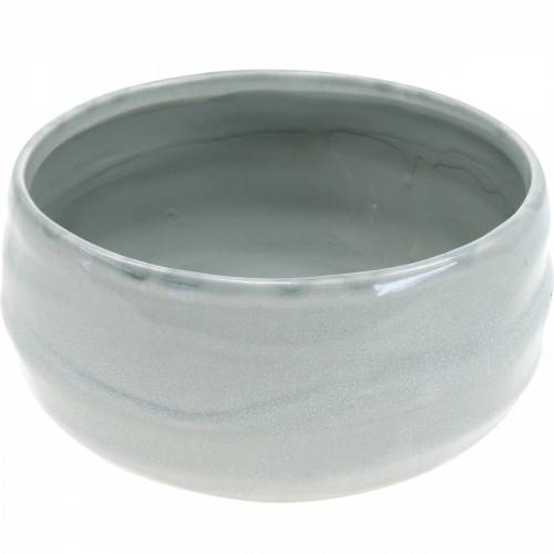 Artikel Keramikskål, vågig kruka, keramisk dekoration oval Ø18,5cm H7,5cm