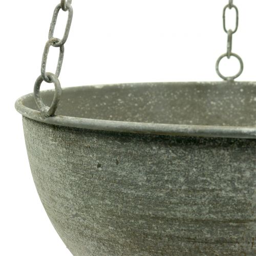 Floristik24 Planteskål för hängande grå Ø26cm H23cm
