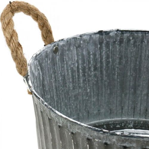 Floristik24 Dekorationsskål, kruka med handtag, blomskål för plantering Ø25cm