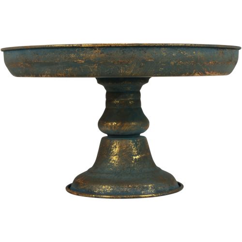 Floristik24 Skål med fot dekorativ skål metallskål guld Ø29cm H17,5cm