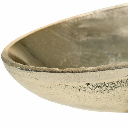 Floristik24 Skål oval med fot Gyllene 20,5×8cm