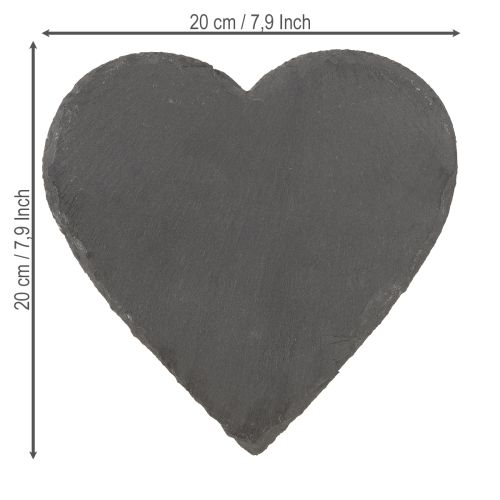 Artikel Skiffertallrik dekorativt hjärta skiffer skifferhjärta 20cm 1 st