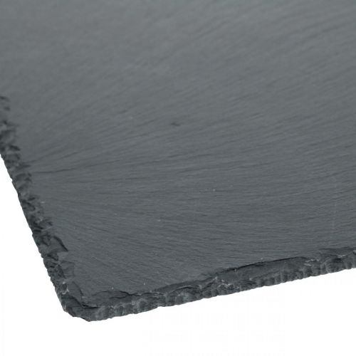 Artikel Skifferplatta fyrkantig, dekorativ bricka natursten 25×25cm 2st
