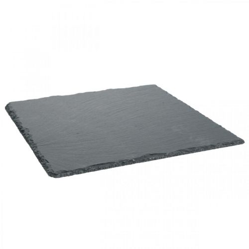 Artikel Skifferplatta fyrkantig, dekorativ bricka natursten 25×25cm 2st