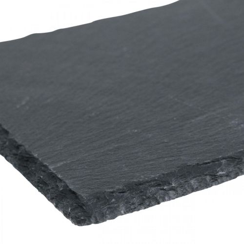 Artikel Skifferbräda lång, dekorativ bricka natursten 40×13cm 2st