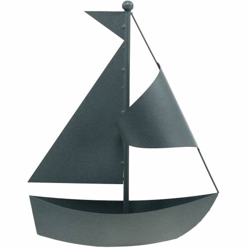 Floristik24 Segelbåt för att plantera metall 44cm × 34cm