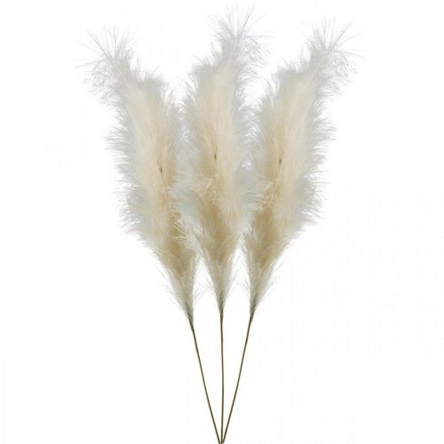 Floristik24 Feather Grass Cream kinesisk vass konstgjord torrt gräs 100cm 3st