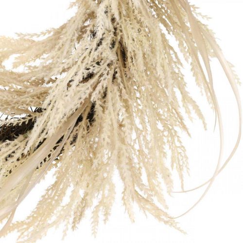 Floristik24 Deco krans pampas gräs och konstgjord vass kräm 70cm