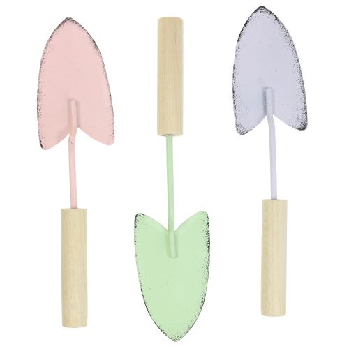 Dekorativa skyfflar diverse färger 14cm 9st
