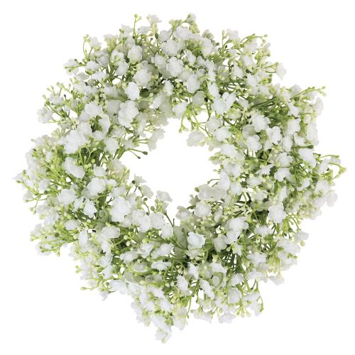 Floristik24 Gypsophila krans vit blomkrans bröllop Ø30cm