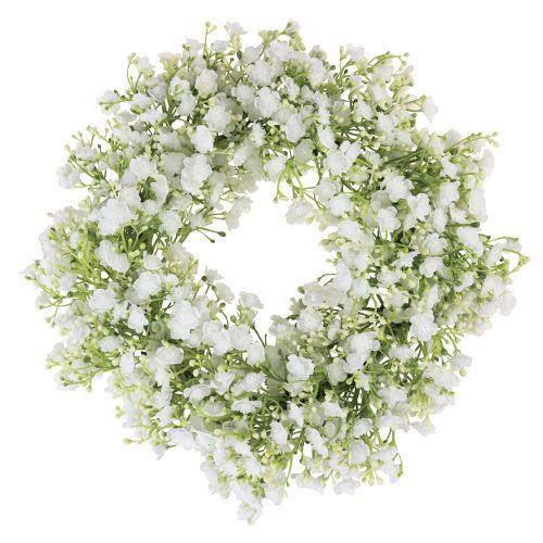 Artikel Gypsophila krans vit blomkrans bröllop Ø30cm