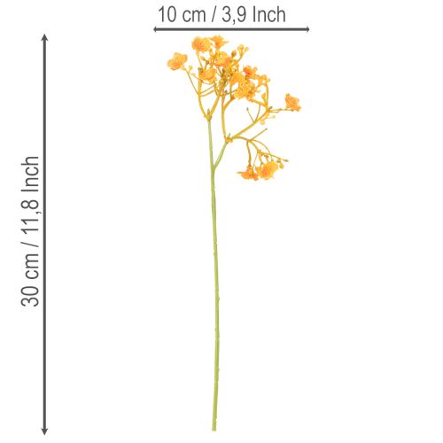 Konstgjord baby's breath orange gren för blomsterarrangemang 30cm 10st | Floristik24.se