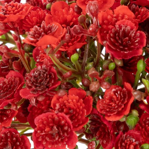 Konstgjord babyandning, röd, bukett som blomsterdekoration, 30 cm, 10 stycken | Floristik24.se