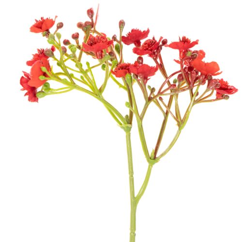 Konstgjord babyandning, röd, bukett som blomsterdekoration, 30 cm, 10 stycken | Floristik24.se