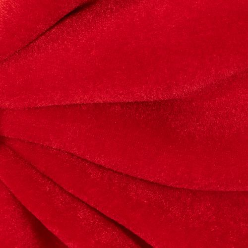Dekorativ rosett i rött, stor sammetsrosett för fönster eller dörr, 50 cm | Floristik24.se