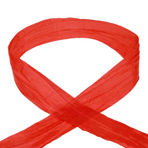 Artikel Ribbon Crash dekorationsband presentband rött 50mm 20m