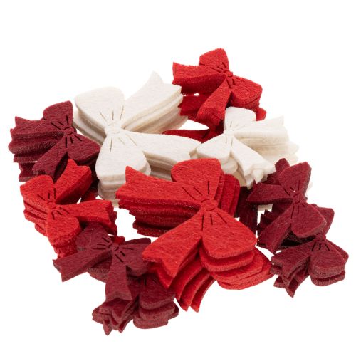 Dekorativ rosettmix dekoration jul och pyssel 5 cm 48 st | Floristik24.se
