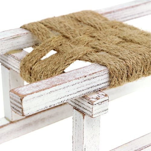Floristik24 Träsläde vit 28 cm x 11 cm x 11 cm 1 st