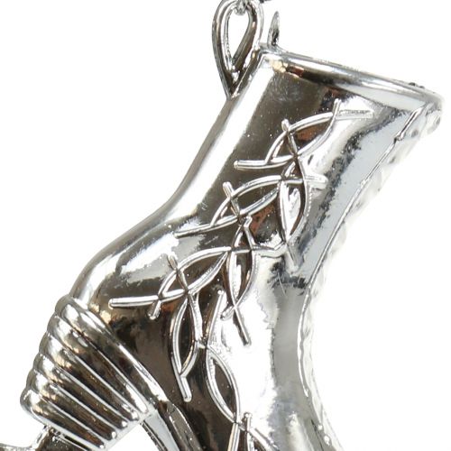 Floristik24 Skridsko silver 10cm 16 st