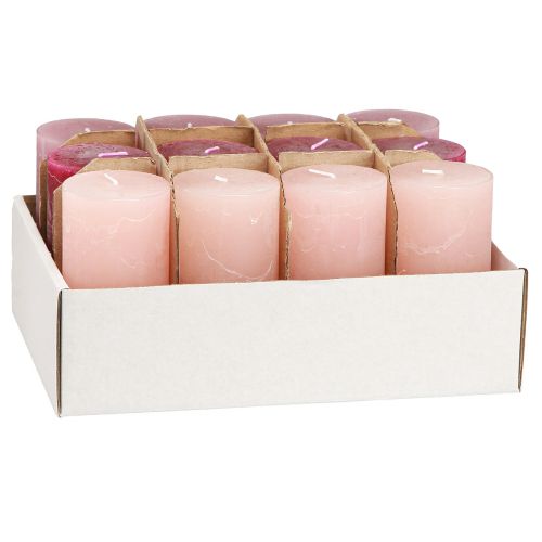 Artikel Smala pelarljus Pink Berry 3 färger 50x100mm 12 st