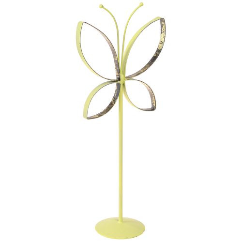 Artikel Butterfly metall dekorativt ställ grönguld H29cm 2 st