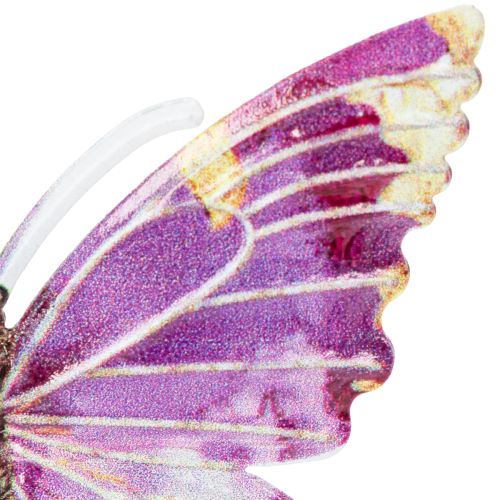 Floristik24 Fjärilshänge för konstnärlig inredning av vardagsrum, 8 cm, 5 stycken