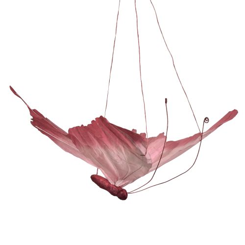 Artikel Stor hängande fjärilsdekoration, elegant väggdekoration, 50 cm, 2 stycken