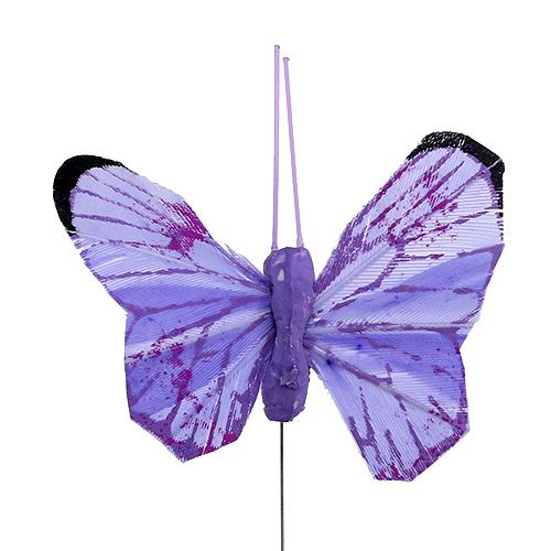 Artikel Butterfly 5cm rosa-lila röv. 24st