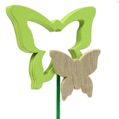 Floristik24 Dekorativ pluggfjäril assorterade färger H24cm 24 st