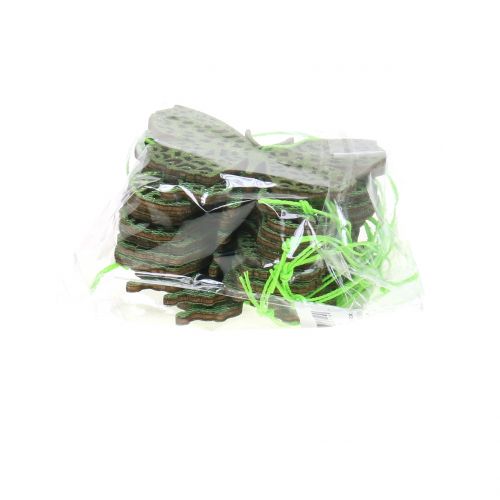 Artikel Dekorationshängare fjärilsgrönt glitter 8cm 12 st