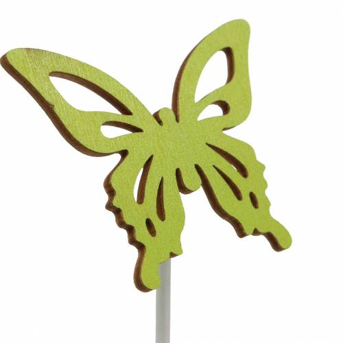 Floristik24 Blomknoppar fjärilsträ 7x5,5cm 12st assorterad