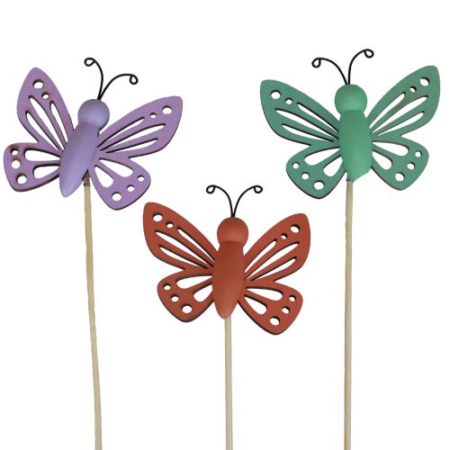 Artikel Vårdekoration blomproppar trädekoration fjärilar 6×8cm 10st