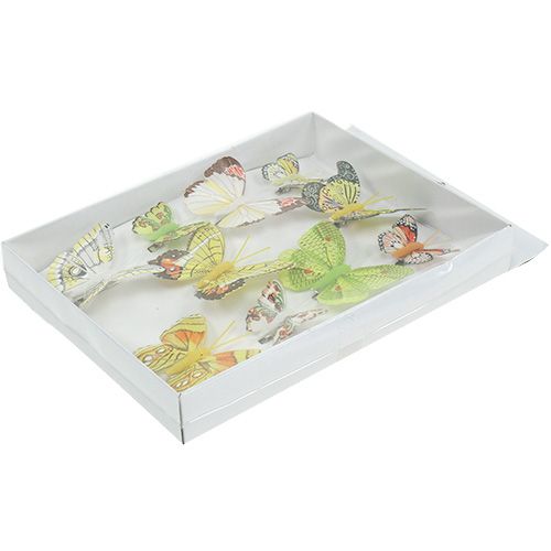 Floristik24 Fjärilar med klämma 5cm - 7cm diverse 10st