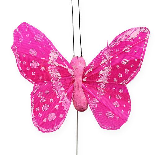 Artikel Dekorativa fjärilar på tråd 5,5 cm 24 st
