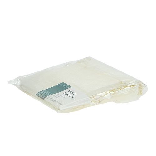 Floristik24 Smyckesväska av organzakräm 12x9cm 10p