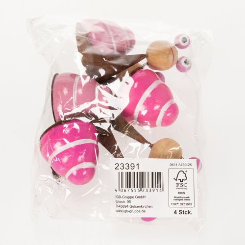 Artikel Snigelfigur med rolig design, charmig vårdekoration, 9 cm, 4 delar