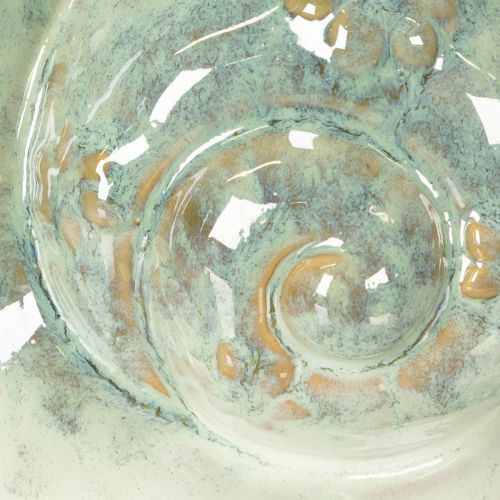 Artikel Keramisk dekorativ snigelfigur för eleganta boendemiljöer och förtrollande bordsdekorationer, 16 cm