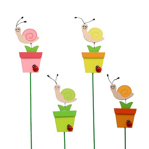 Floristik24 Snigel i kruka 8,5cm L 28cm 16 st