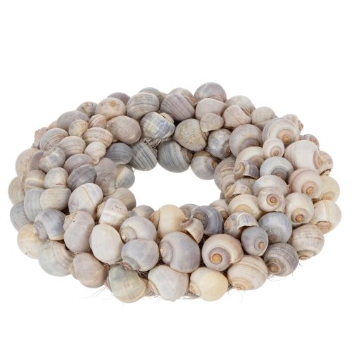 Artikel Snigelkrans för upphängning, dekorativ krans, maritim stil, Nathai, Ø35cm