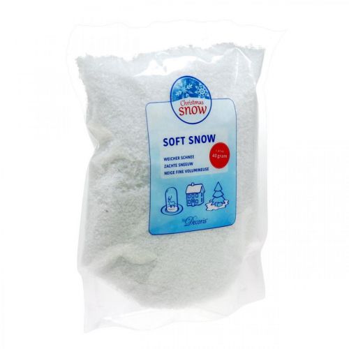 Artikel Konstgjord snö mjuk vit deco snö 40g