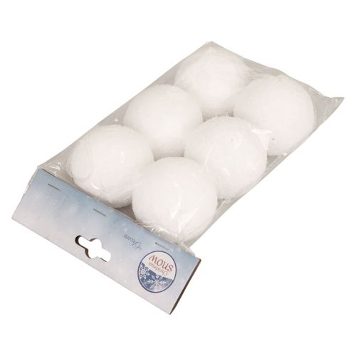 Artikel Snöbollar dekoration dekorativ hängare snö konstgjord Ø7,5cm 6 st