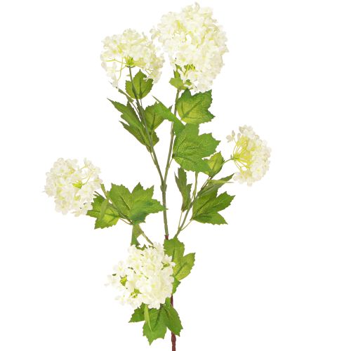 Floristik24 Snowball Artificiell Viburnum-gren Vita Blommor L90cm