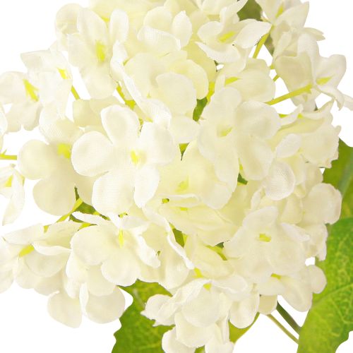 Artikel Snowball Artificiell Viburnum-gren Vita Blommor L90cm
