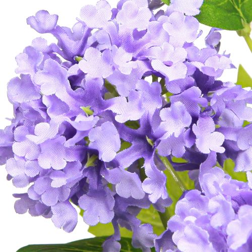 Artikel Snöboll konstgjorda blommor lila blomma 5 skärmar L78cm 2st